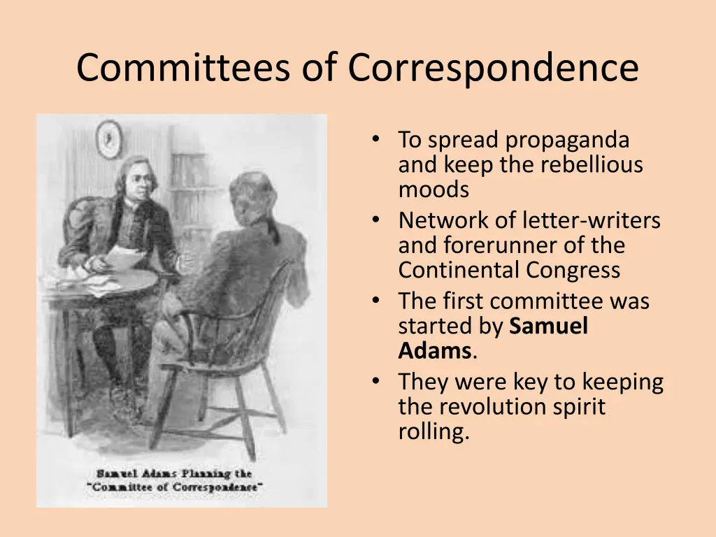 committees of correspondence