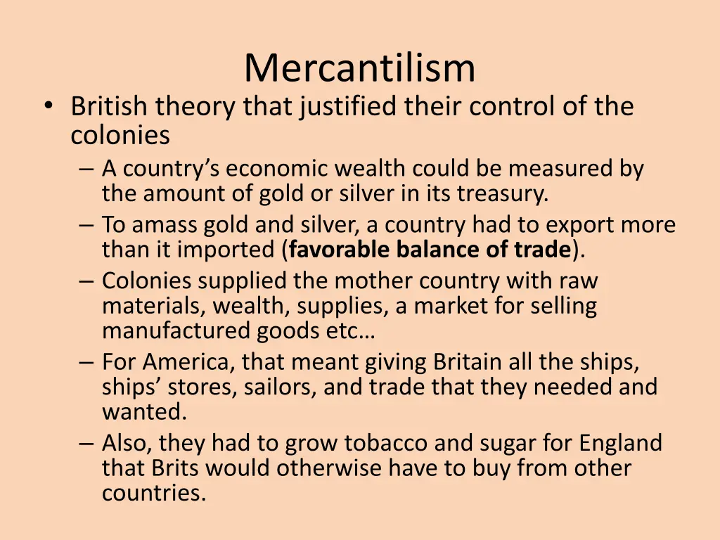 mercantilism