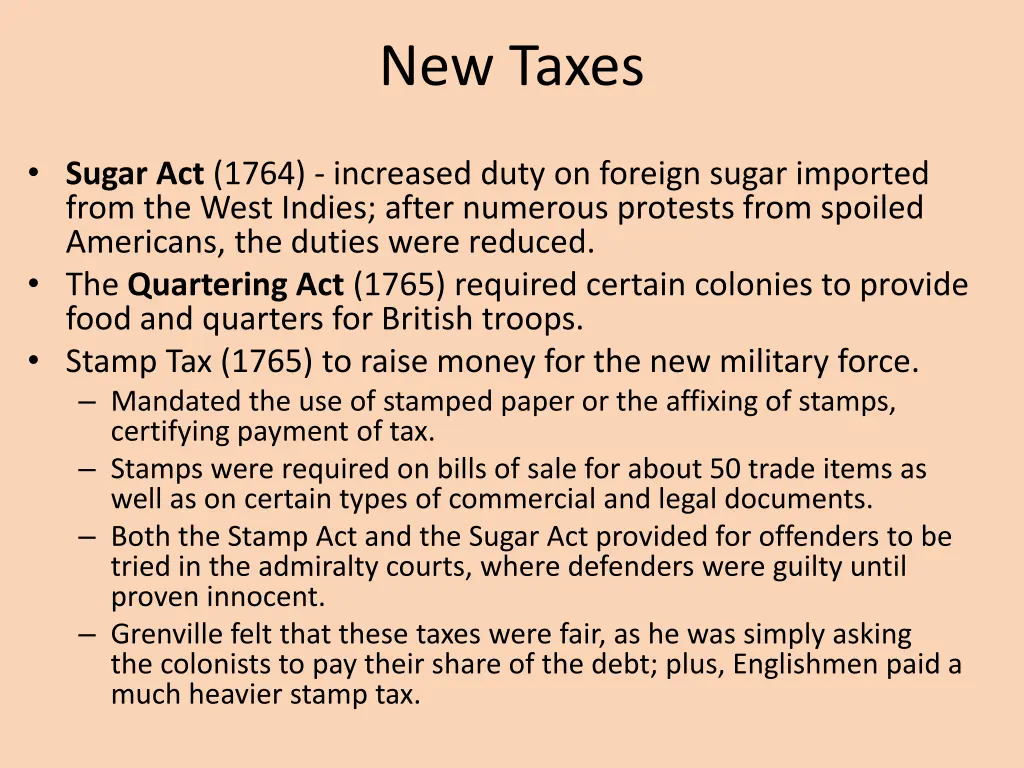 new taxes