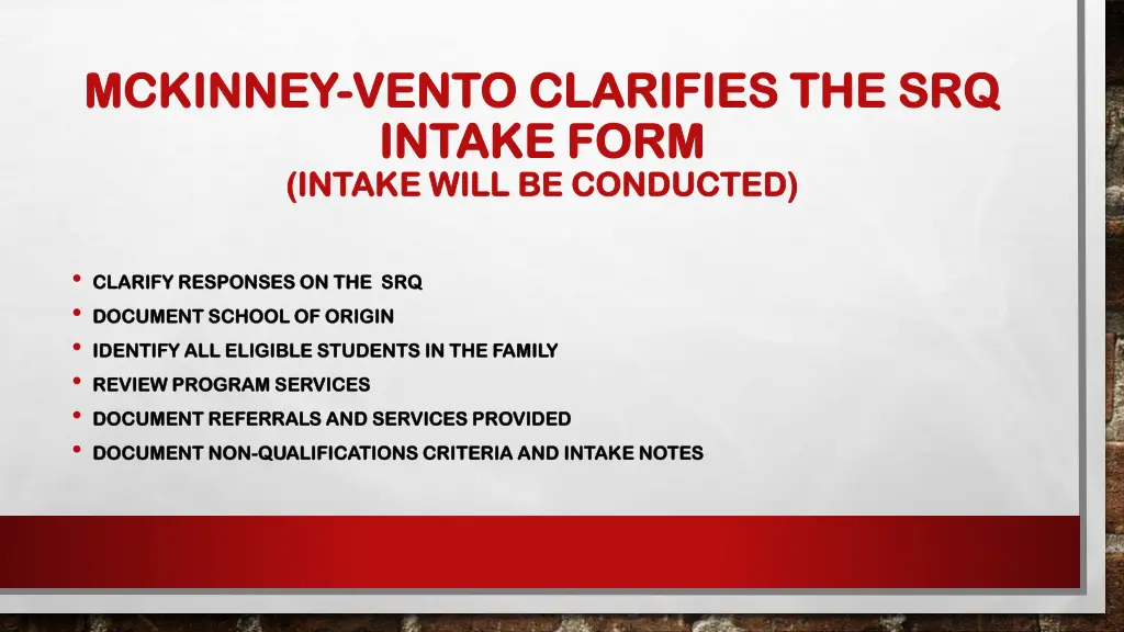 mckinney mckinney vento clarifies the srq vento