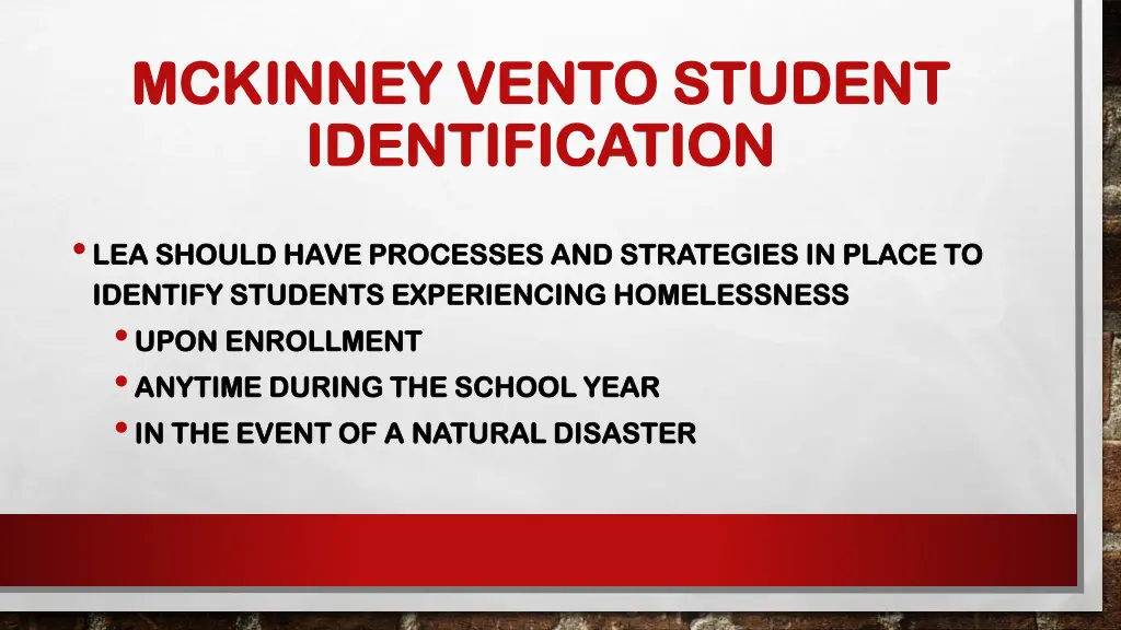 mckinney vento student mckinney vento student