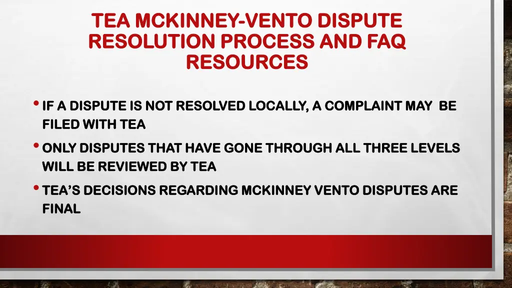 tea mckinney tea mckinney vento dispute vento