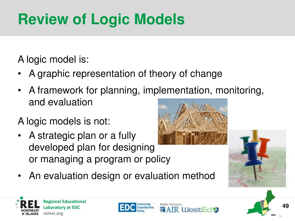 review of logic models