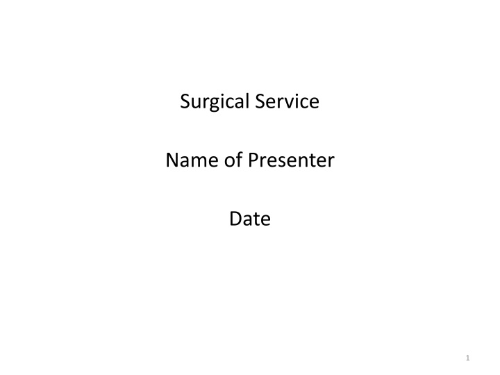 surgical service