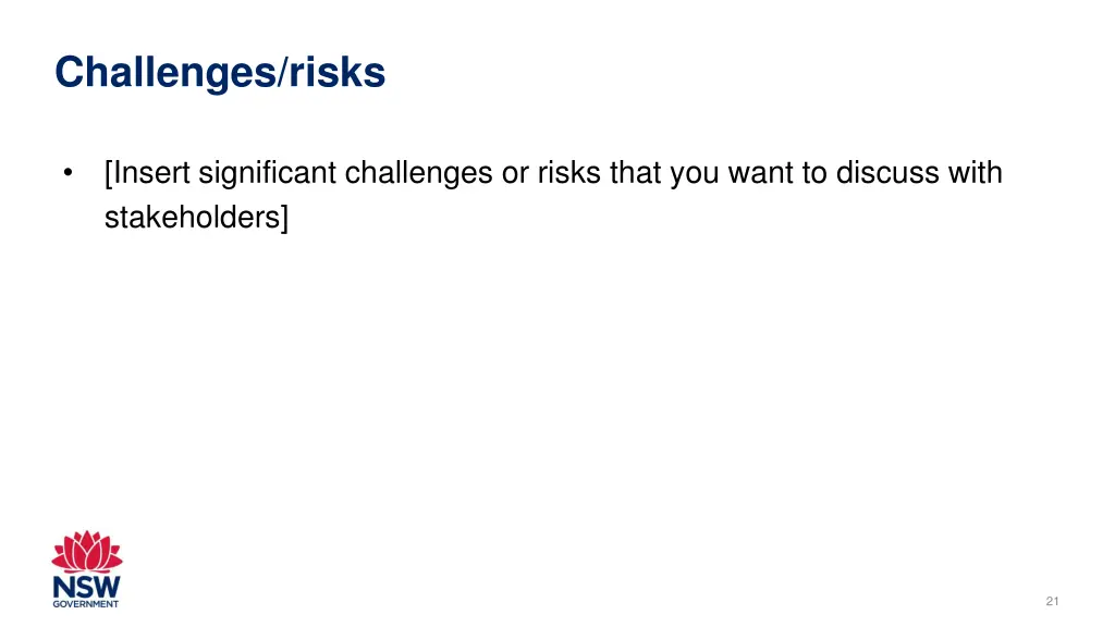 challenges risks