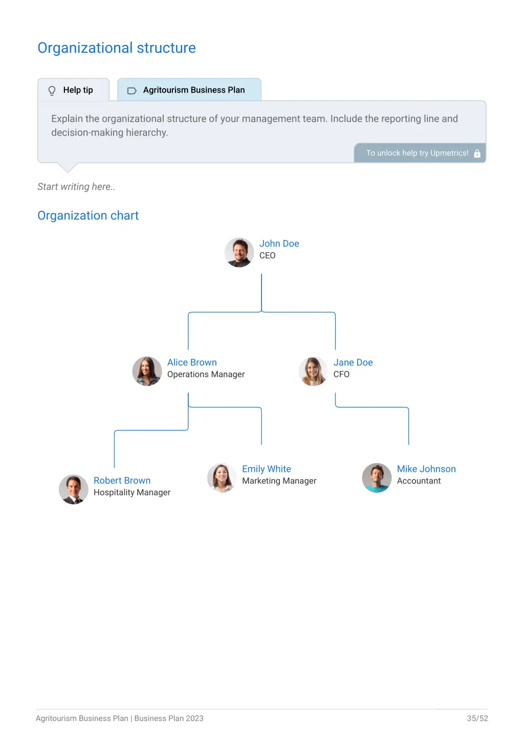 organizational structure