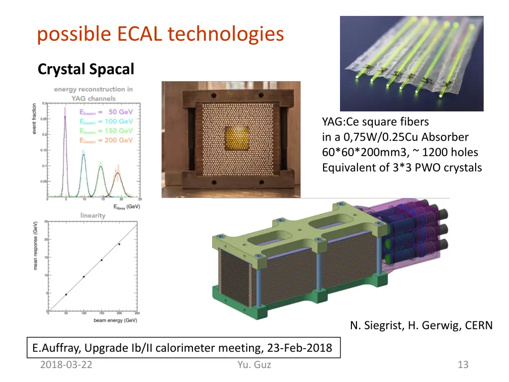 possible ecal technologies 2