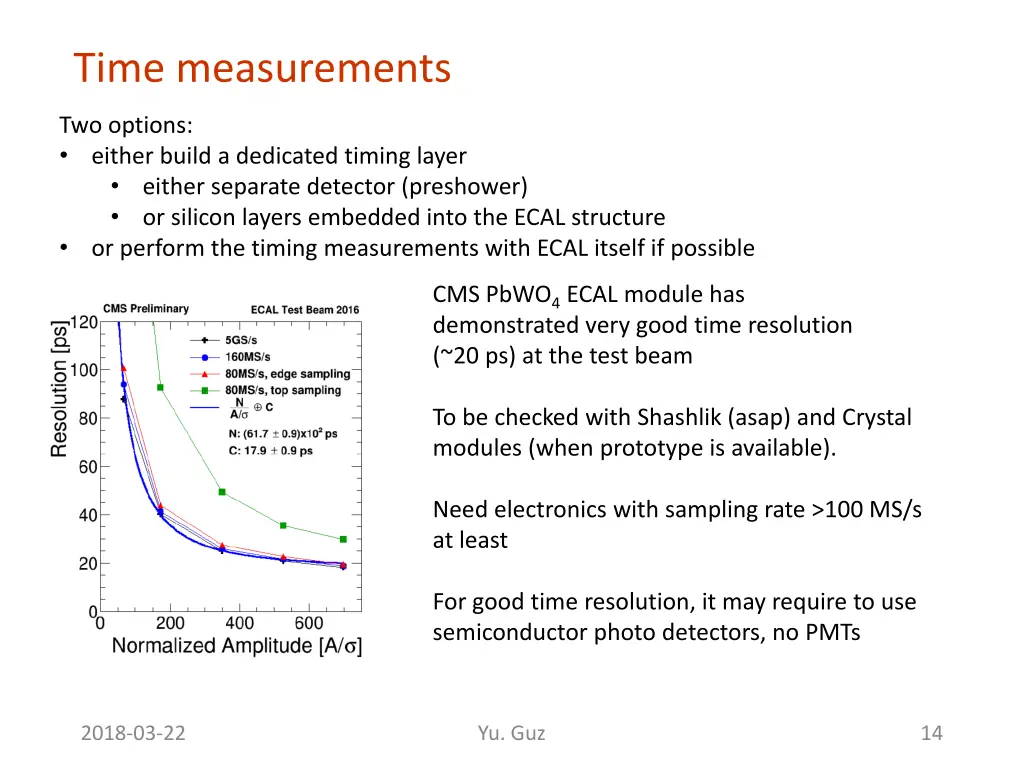 time measurements