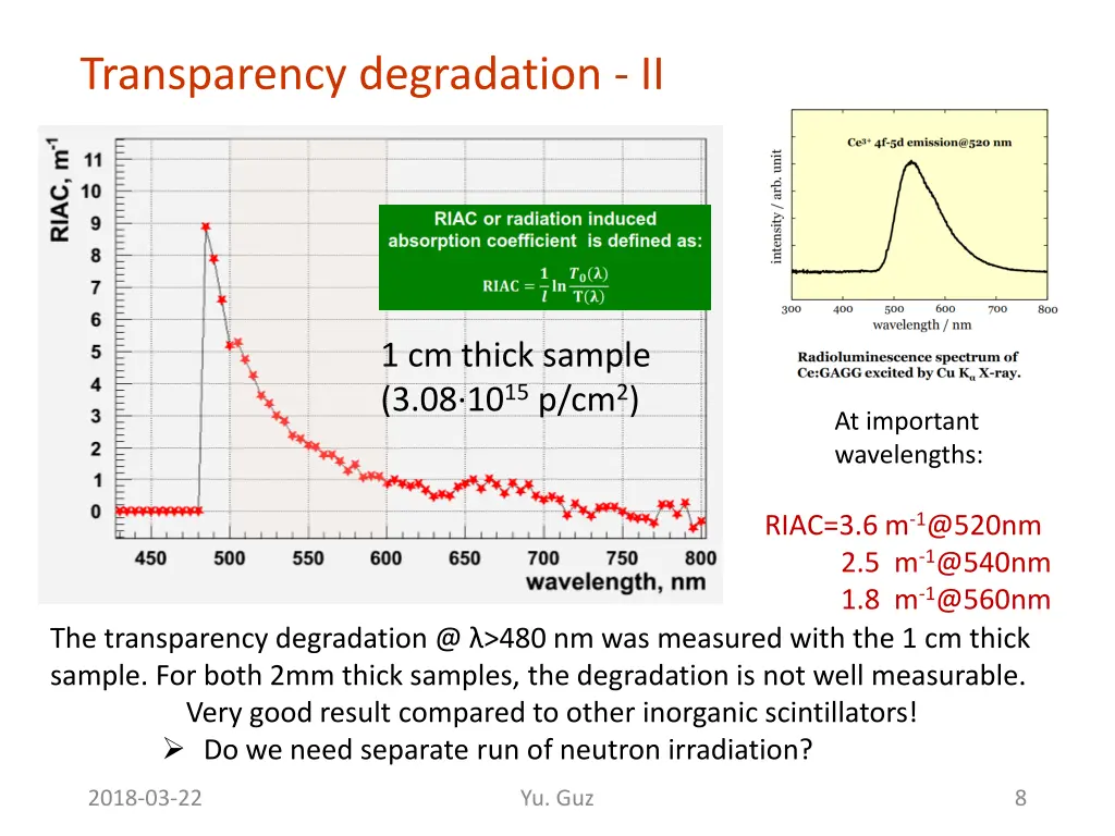 transparency degradation ii