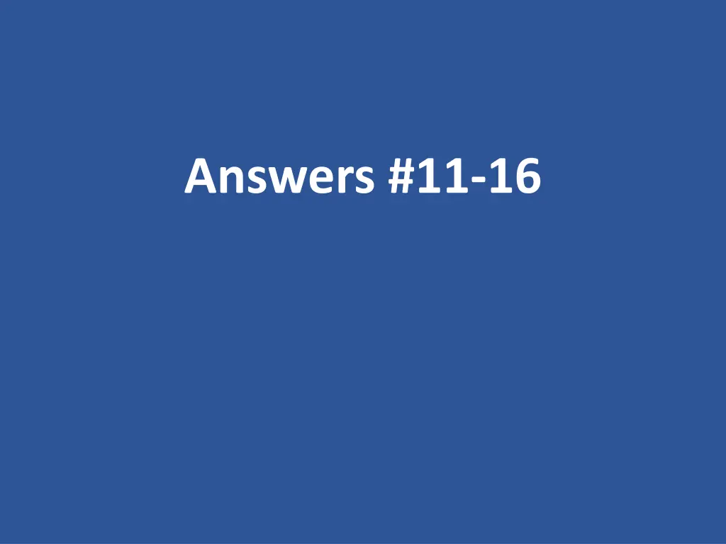 answers 11 16