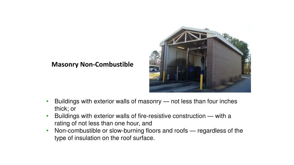 masonry non combustible