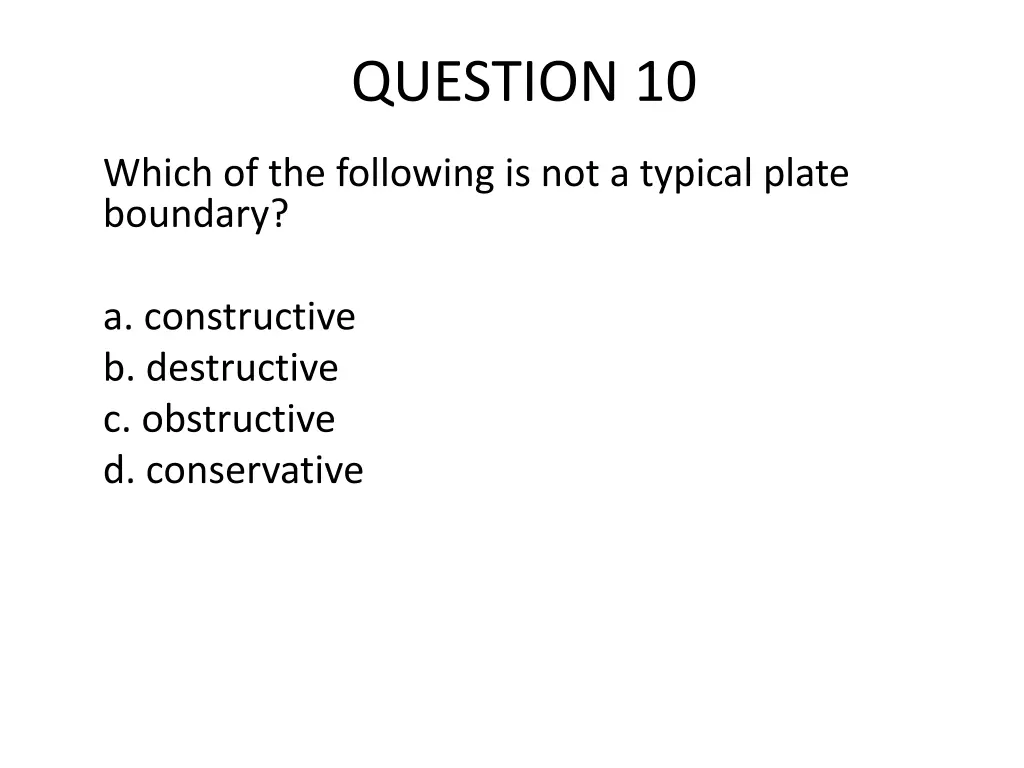 question 10