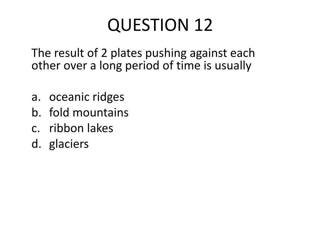 question 12