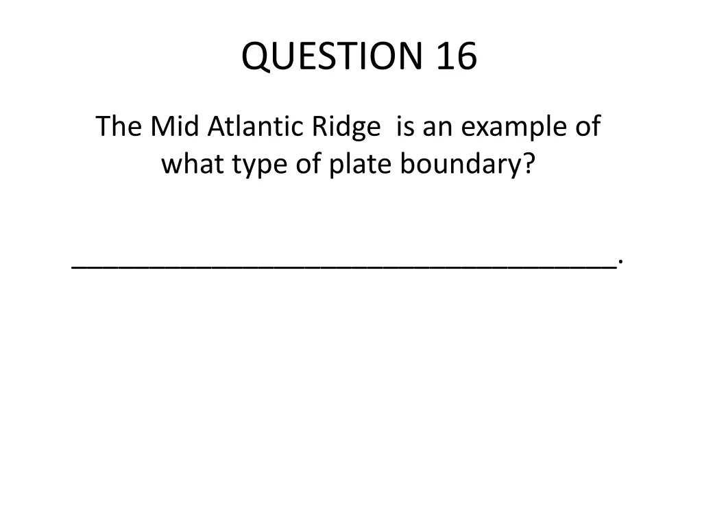 question 16