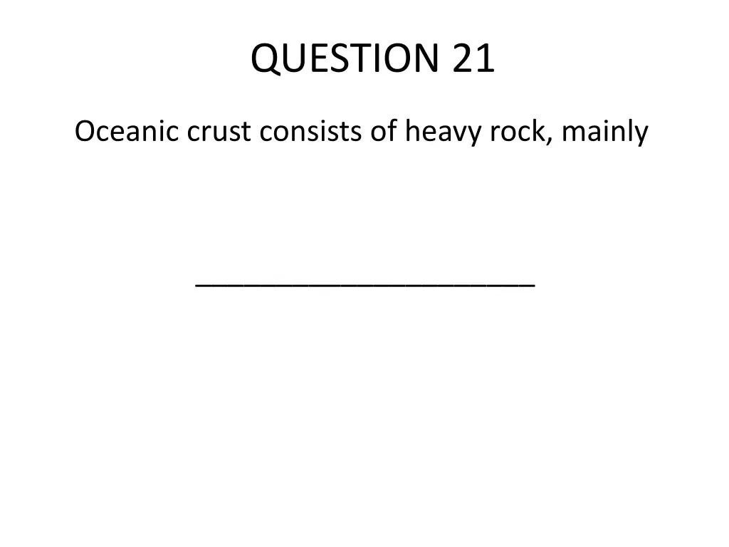 question 21