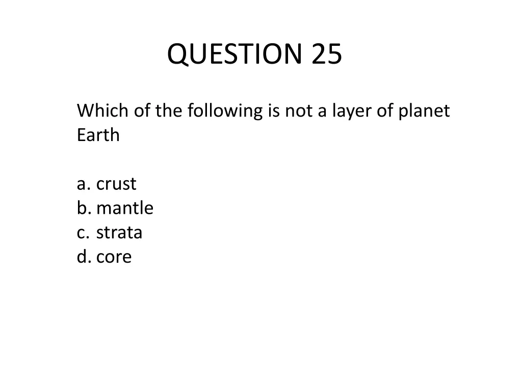 question 25