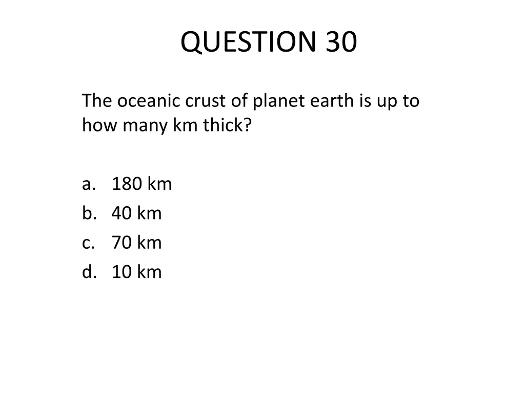 question 30