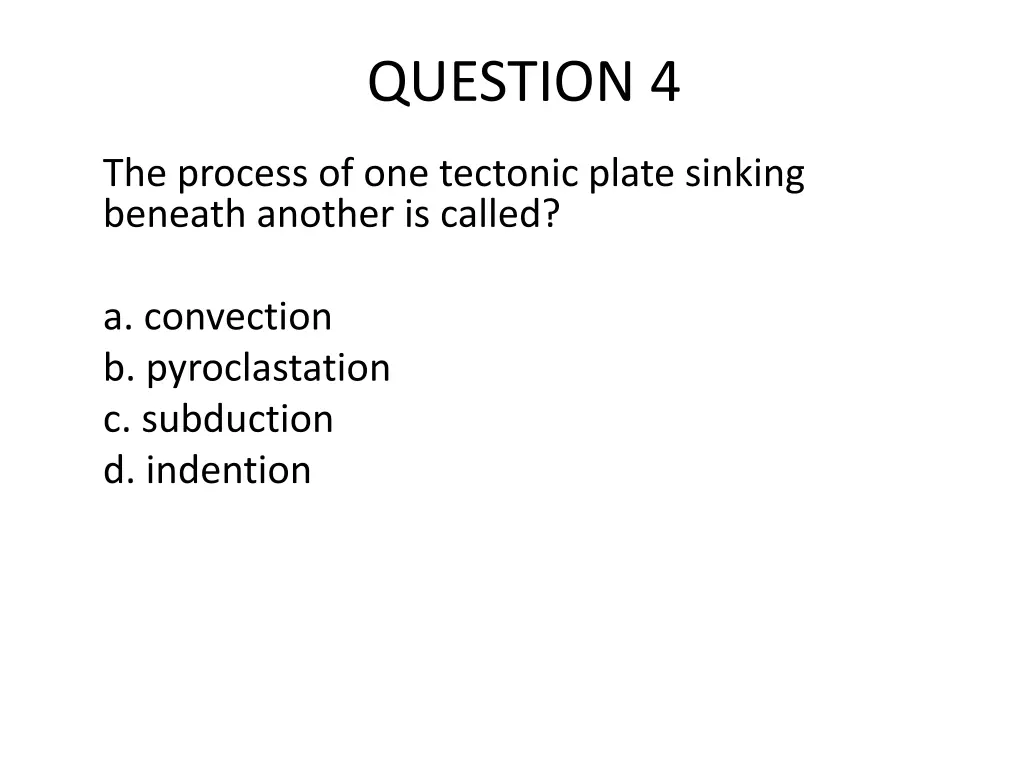 question 4