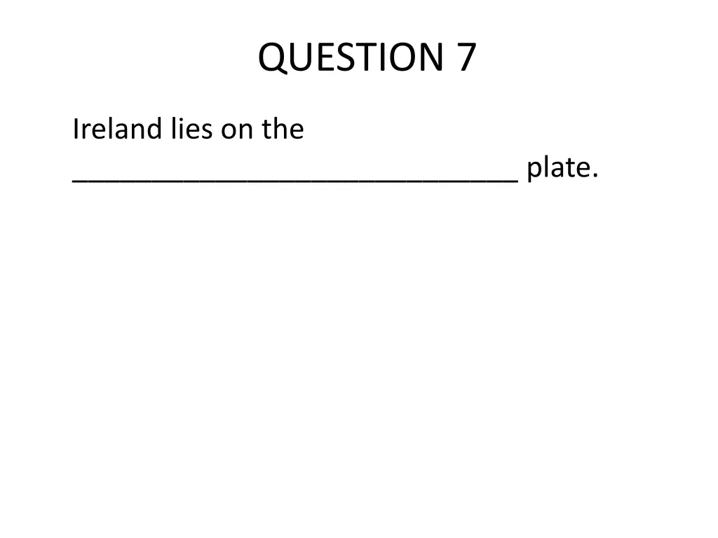 question 7