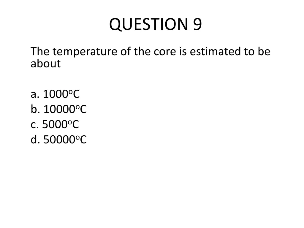 question 9