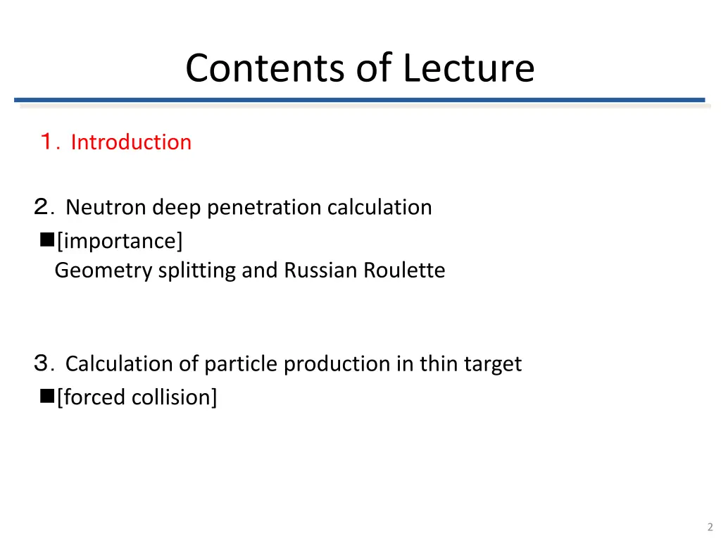 contents of lecture