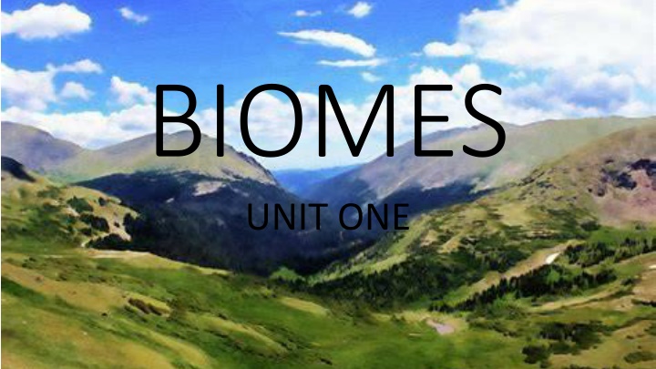 biomes unit one