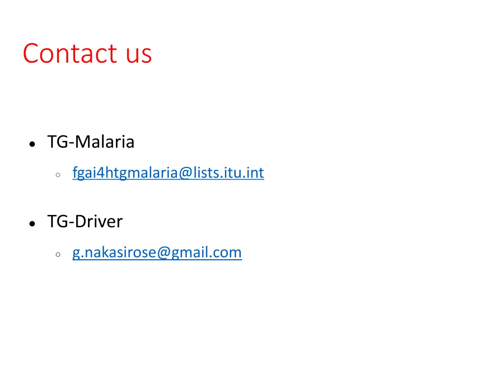 contact us