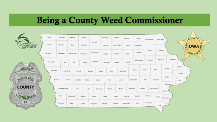 being a county weed commissioner