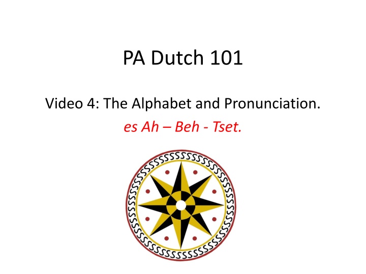 pa dutch 101