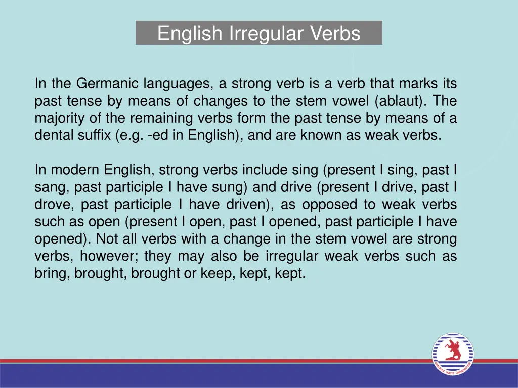 english irregular verbs 5