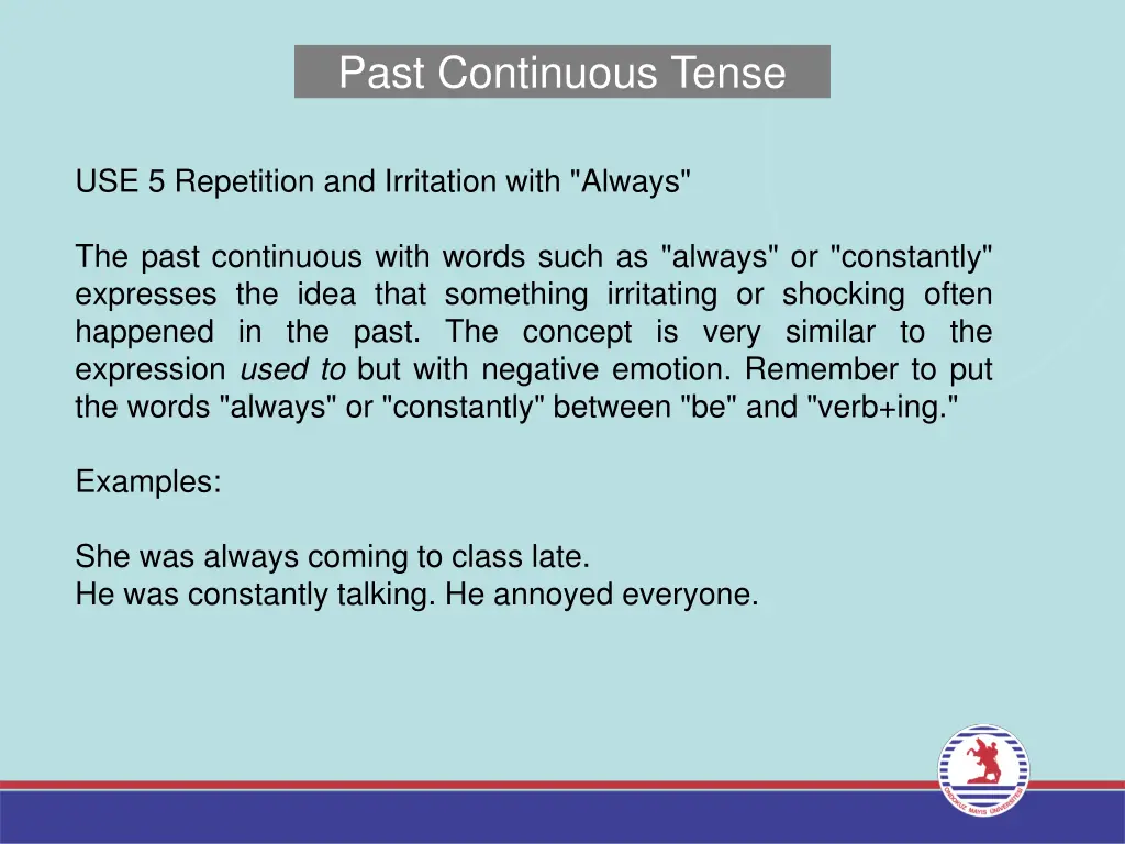 past continuous tense 5