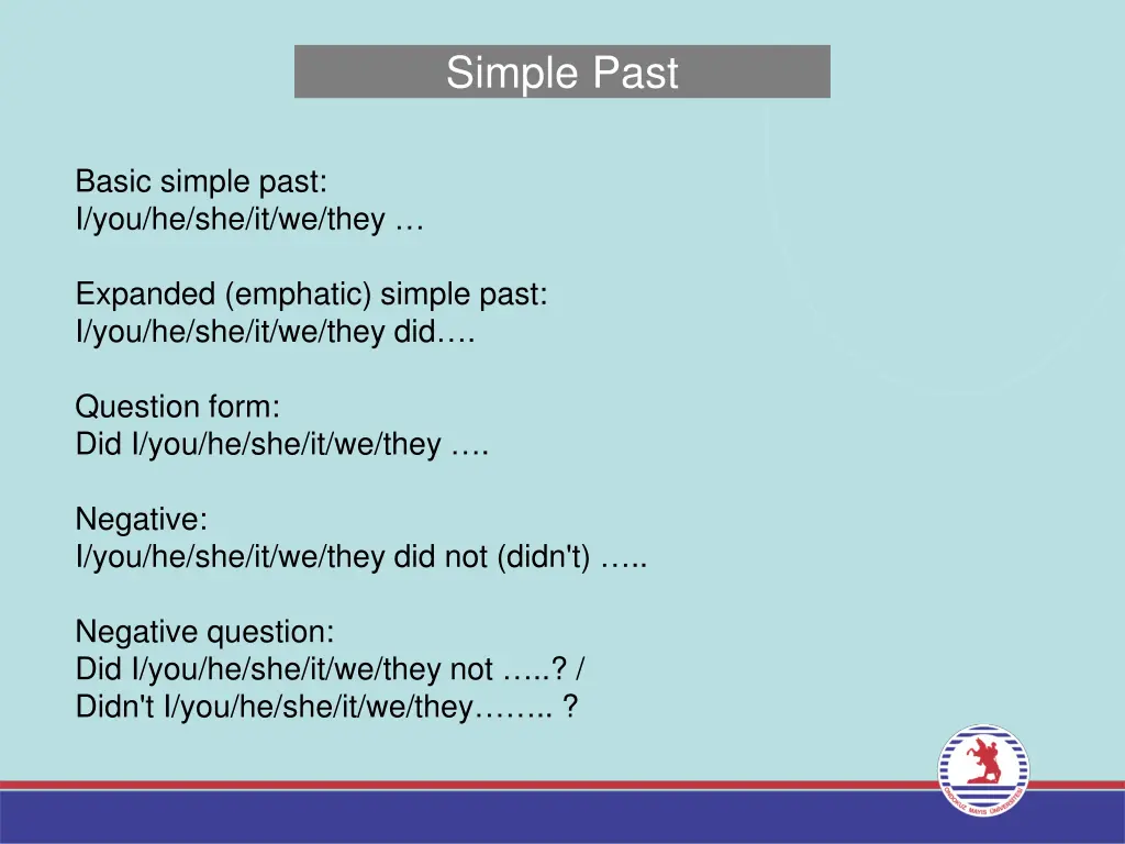 simple past 7