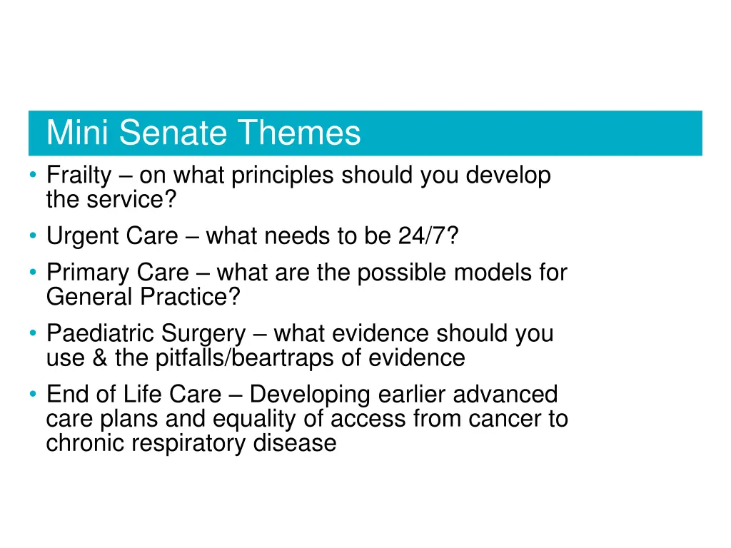 mini senate themes frailty on what principles