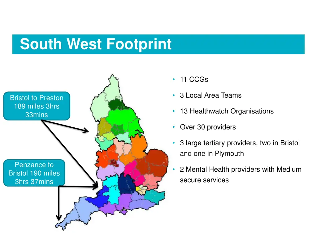 south west footprint