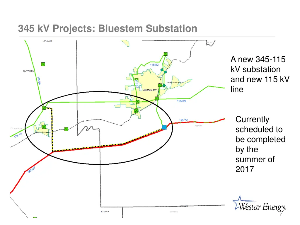 345 kv projects bluestem substation