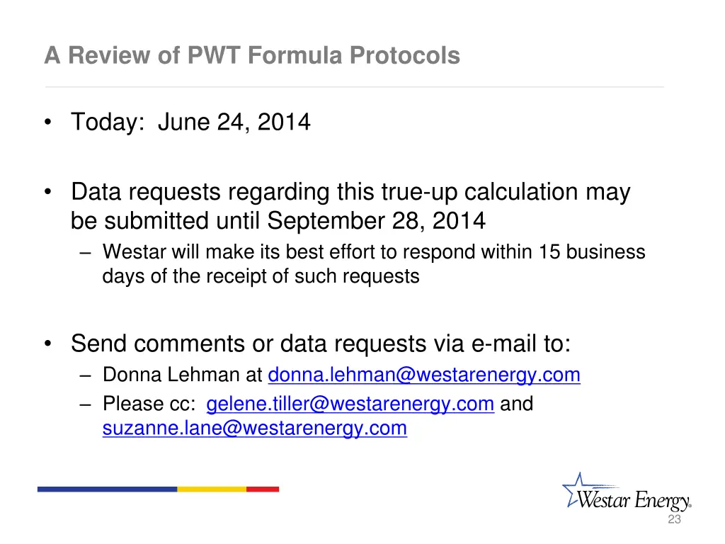 a review of pwt formula protocols