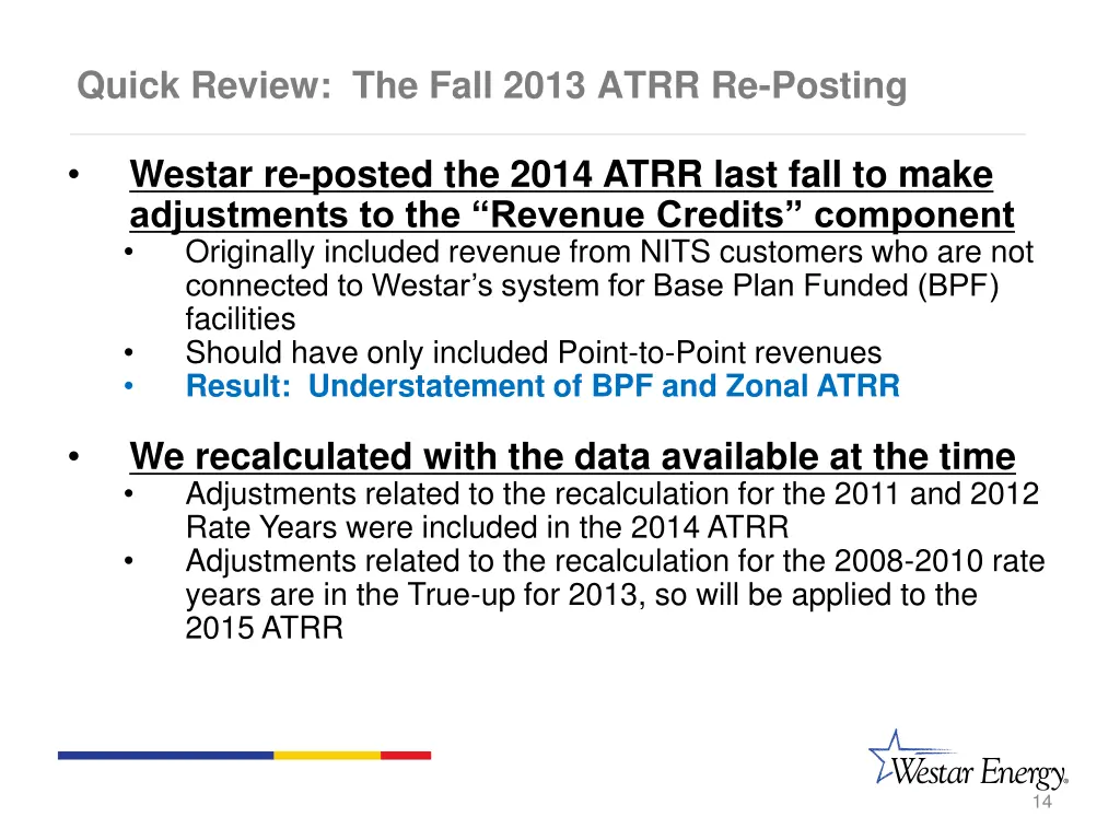 quick review the fall 2013 atrr re posting