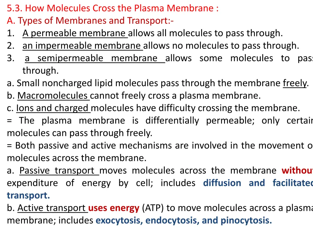 5 3 how molecules cross the plasma membrane