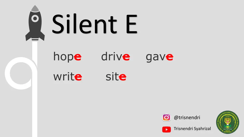 silent e