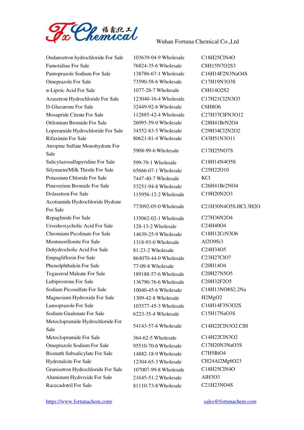 wuhan fortuna chemical co ltd 1