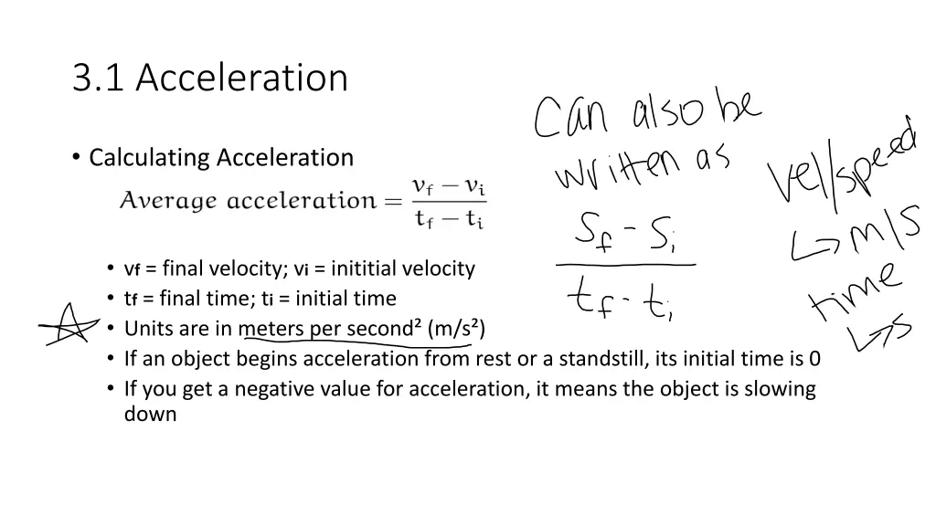 3 1 acceleration