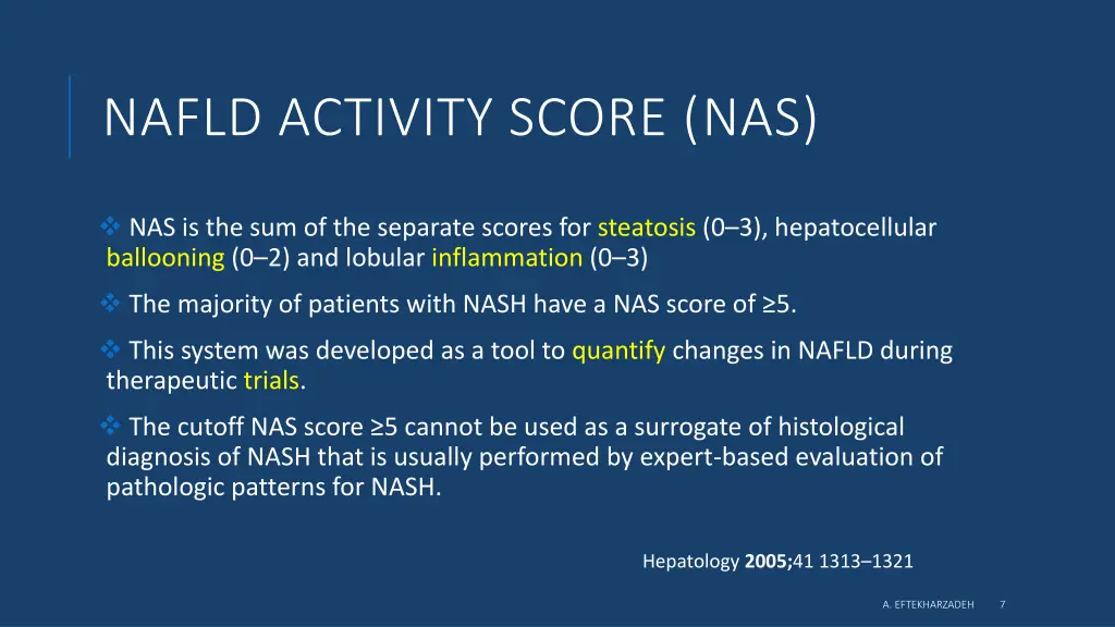 nafld activity score nas