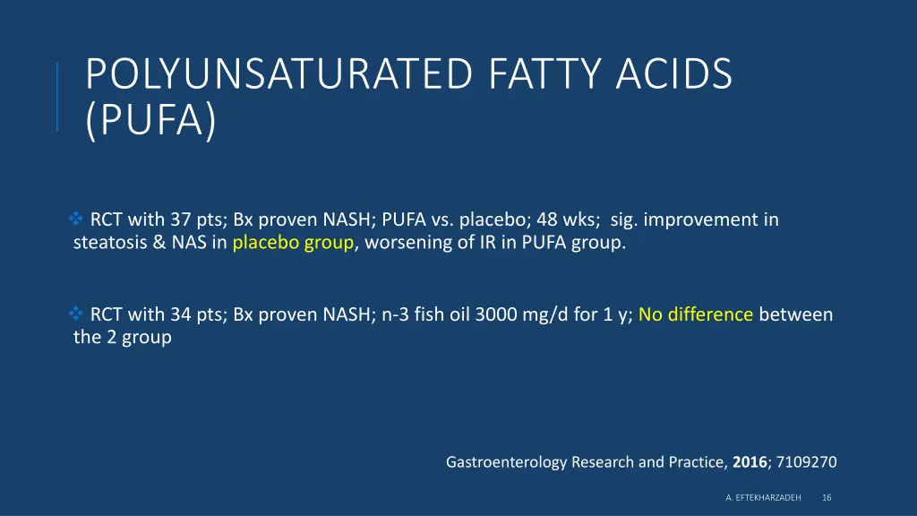 polyunsaturated fatty acids pufa