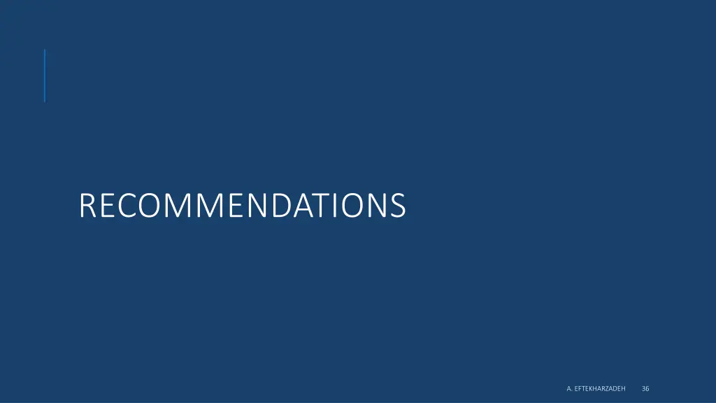 recommendations