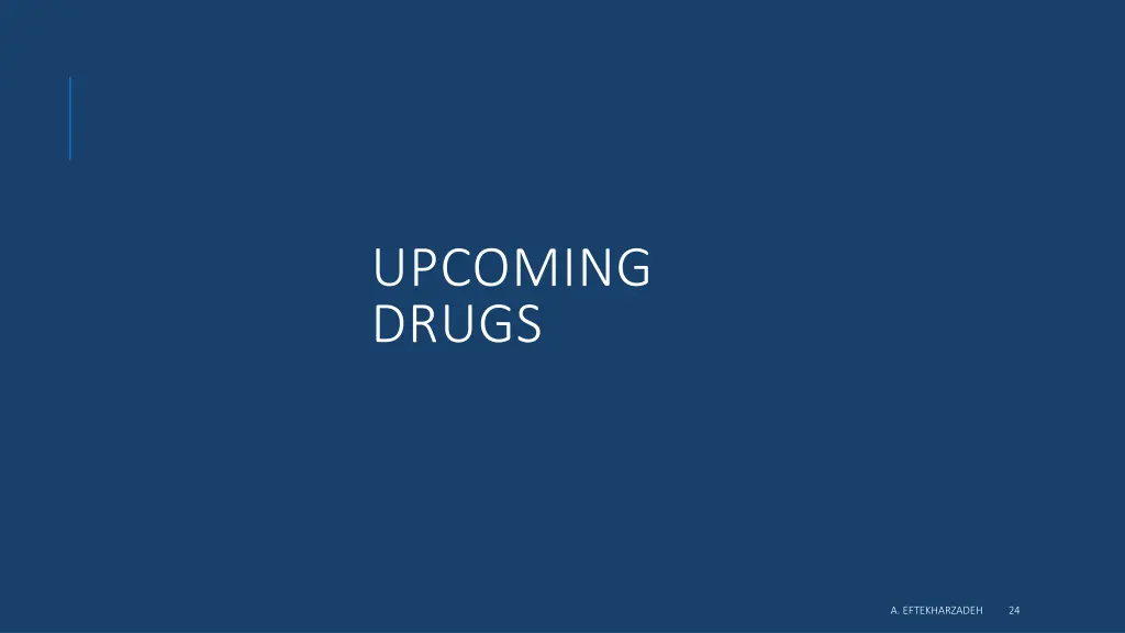 upcoming drugs