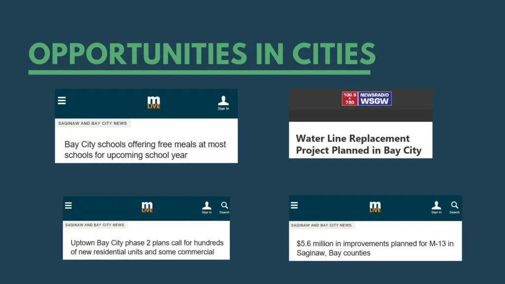 opportunities in cities