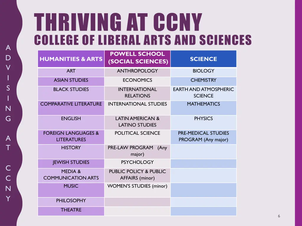 thriving at ccny college of liberal arts