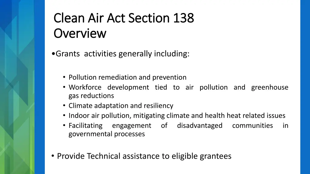 clean air act section 138 clean air act section 1