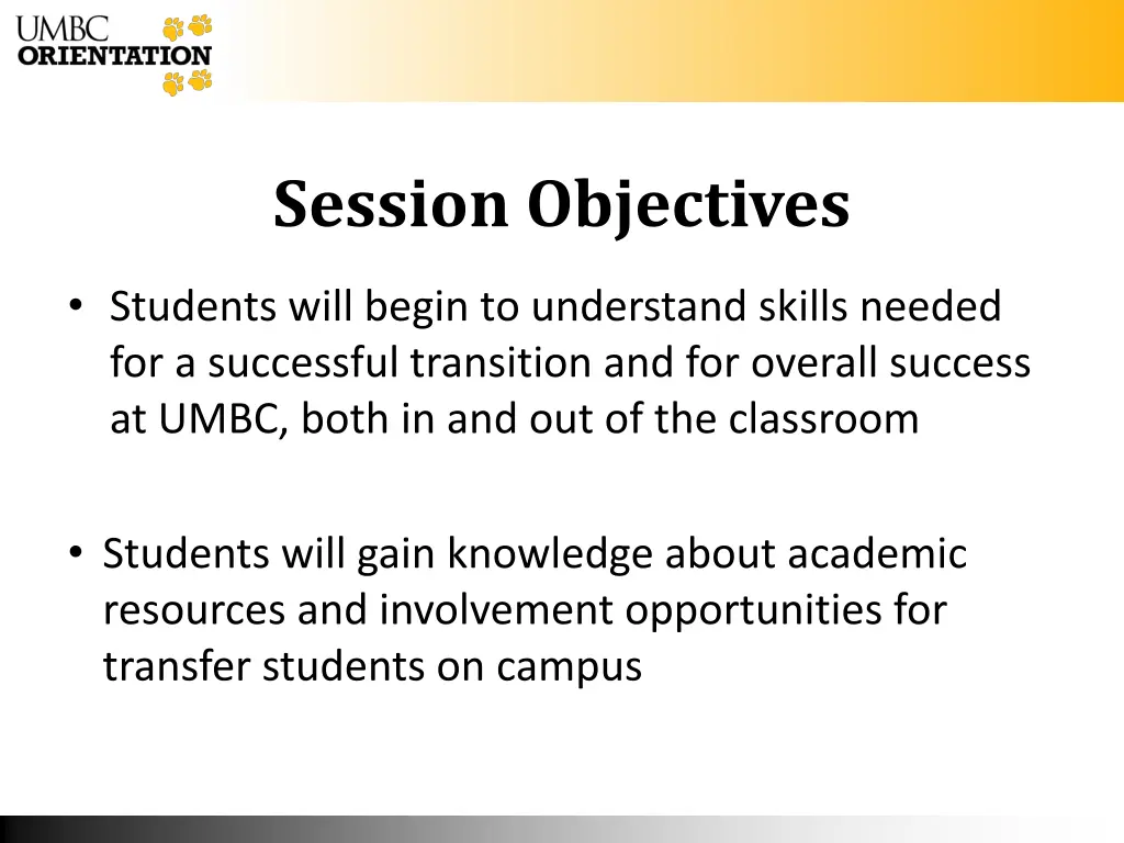 session objectives