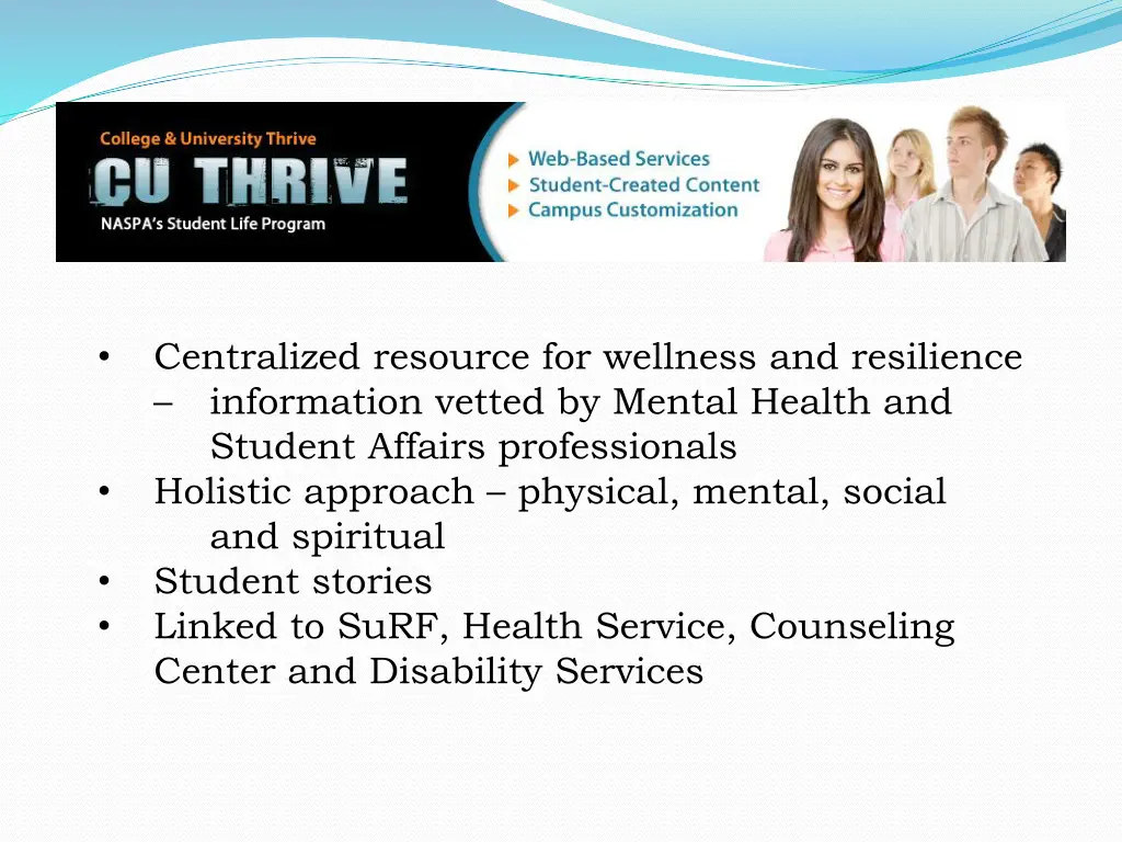 centralized resource for wellness and resilience